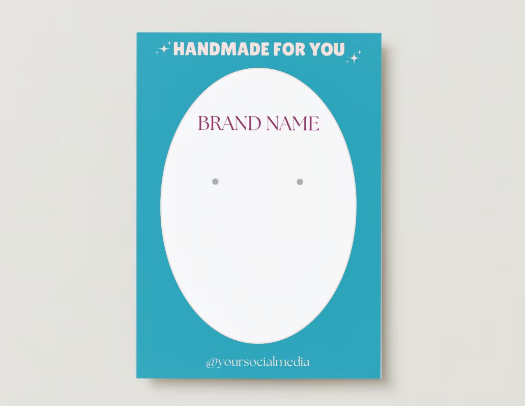 Jewelry Display Card Design #5