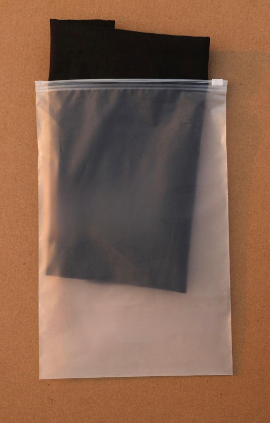 Plain Frosted Zip Lock Pouches - Ingrained Prints