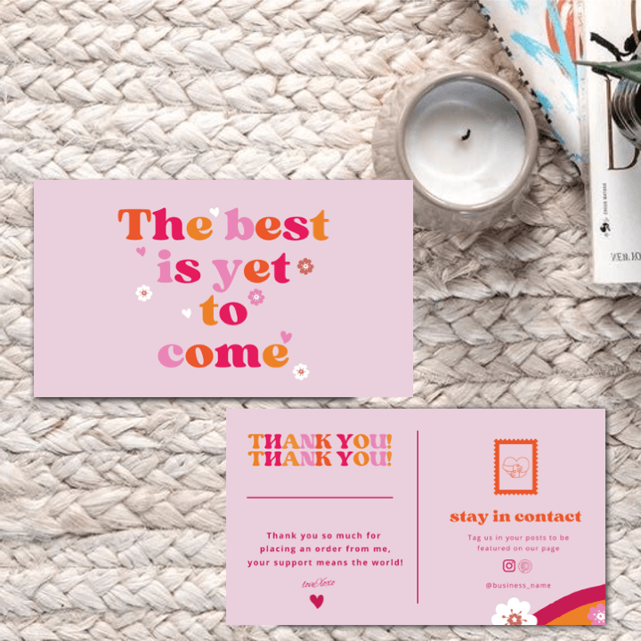 Thankyou Card Design #2 - Ingrained Prints