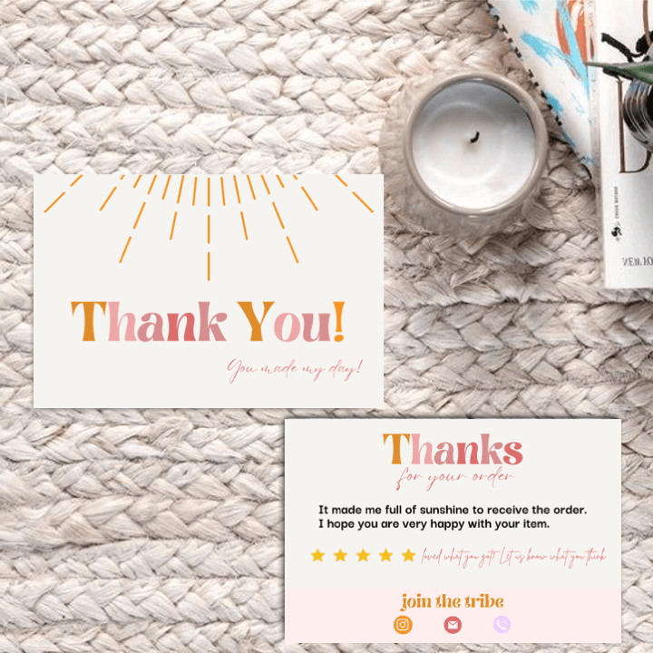 Thankyou Card Design #9 - Ingrained Prints