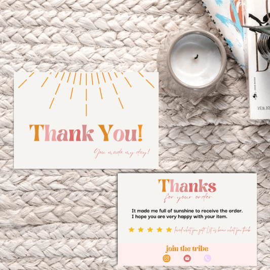 Thankyou Card Design #9 - Ingrained Prints