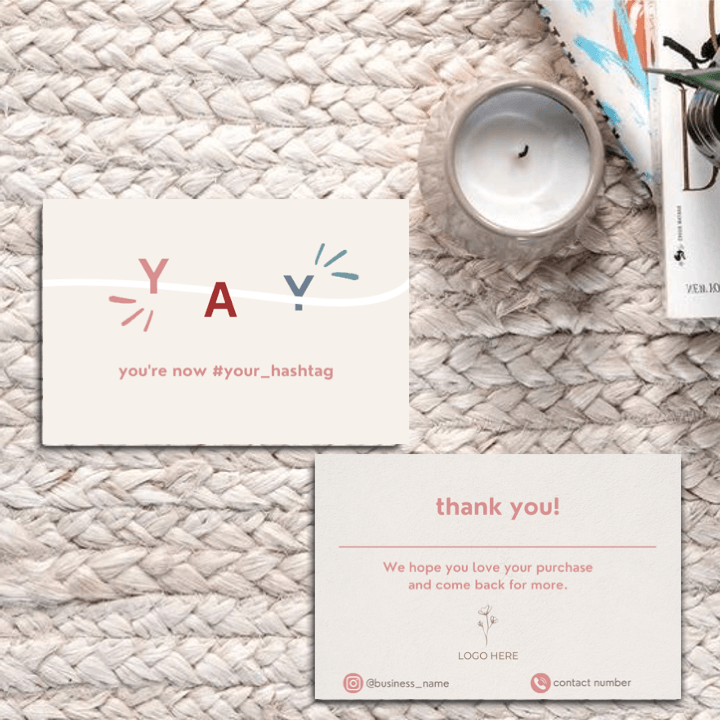 Thankyou Card Design #5 - Ingrained Prints