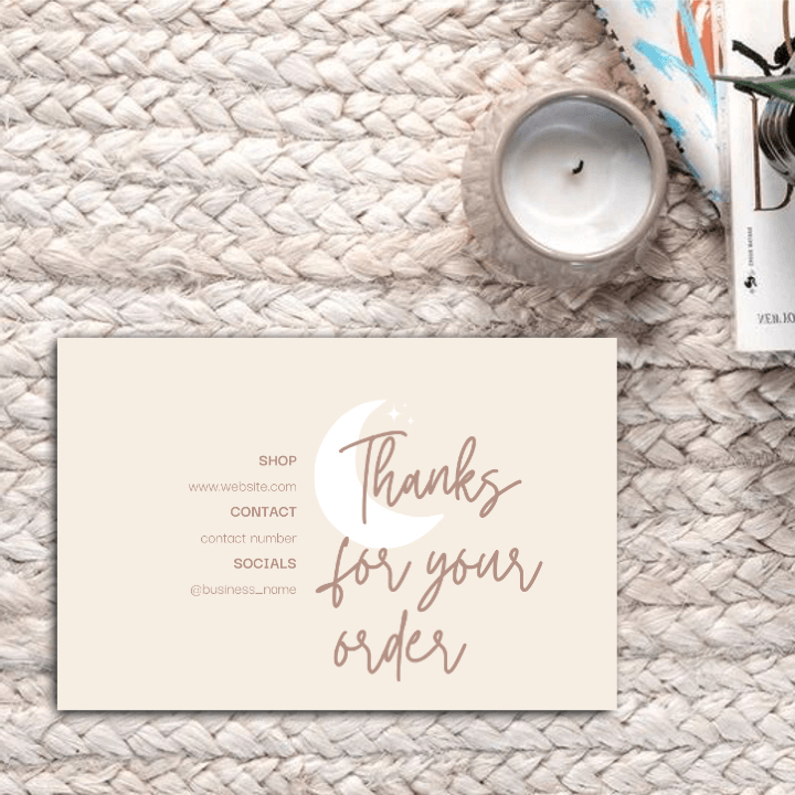 Thankyou Card Design #13 - Ingrained Prints