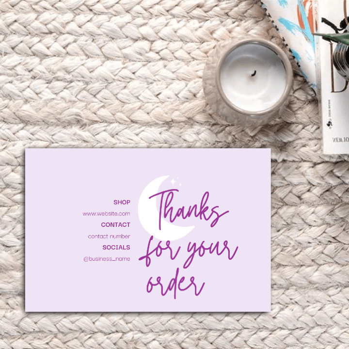 Thankyou Card Design #13 - Ingrained Prints