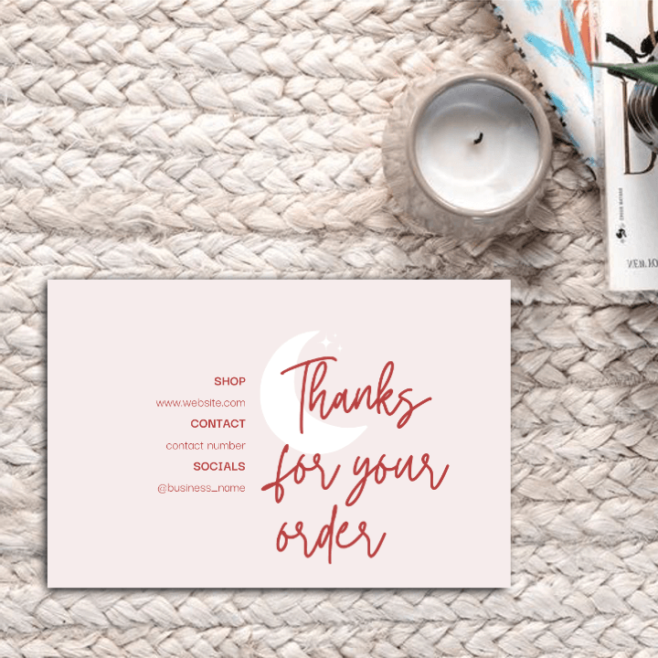 Thankyou Card Design #13 - Ingrained Prints