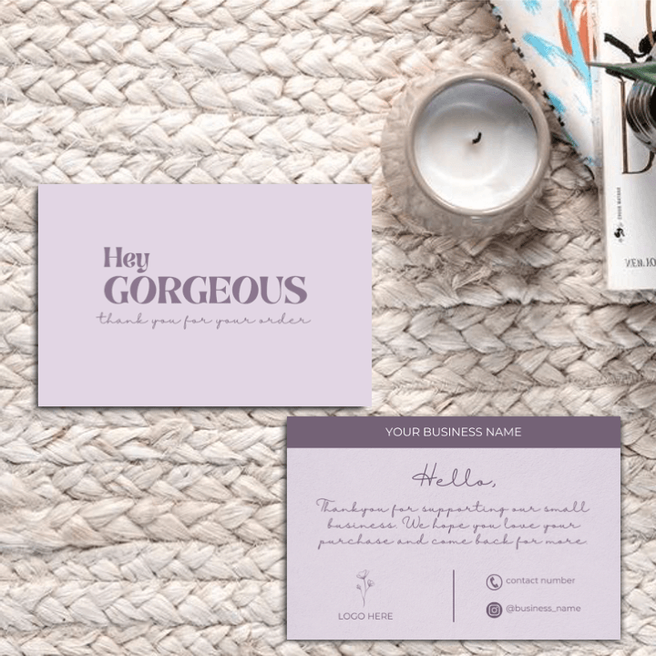 Thankyou Card Design #6 - Ingrained Prints