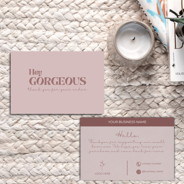 Thankyou Card Design #6 - Ingrained Prints