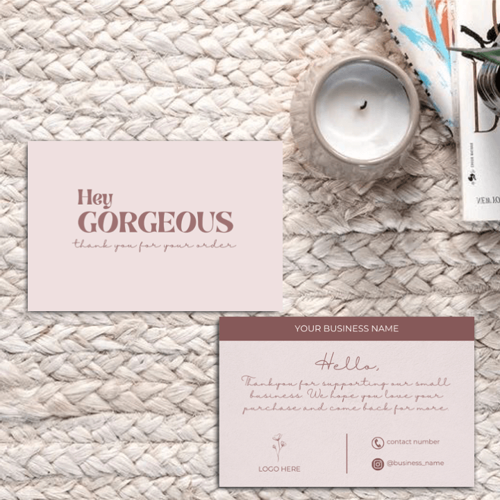 Thankyou Card Design #6 - Ingrained Prints