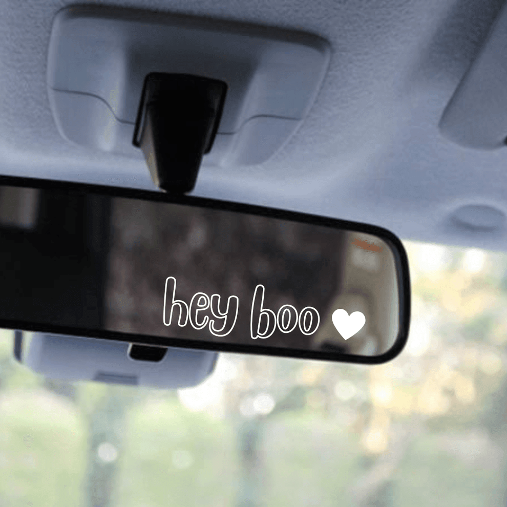 Hey Mirror Hey Boo Mirror Decal Sticker – Ingrained Prints