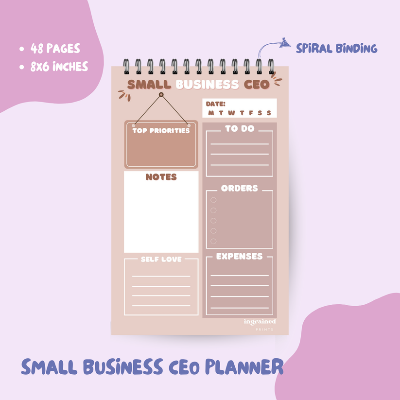 Small Business CEO Planner – Ingrained Prints