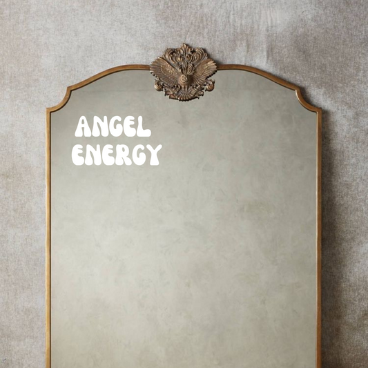 Angel Energy Mirror Decal Sticker