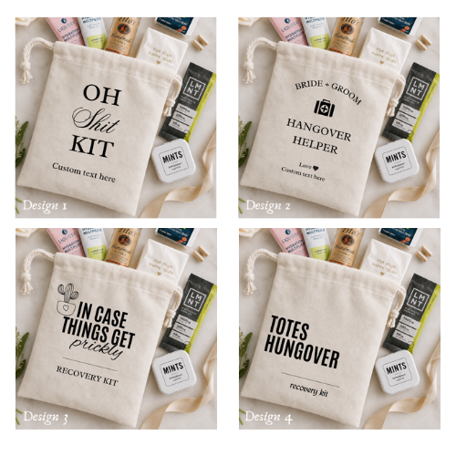 Hangover Kit Pouches