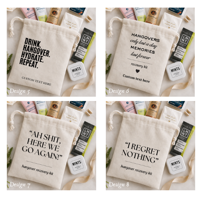 Hangover Kit Pouches