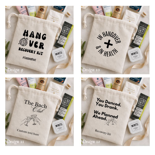 Hangover Kit Pouches