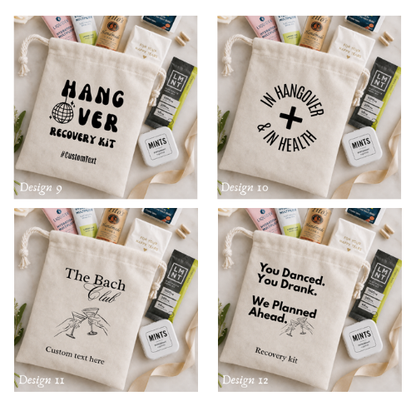 Hangover Kit Pouches