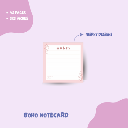 Boho Notecard