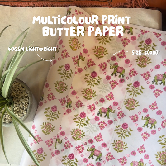 Printed Butter Paper | Custom Multicolour Print