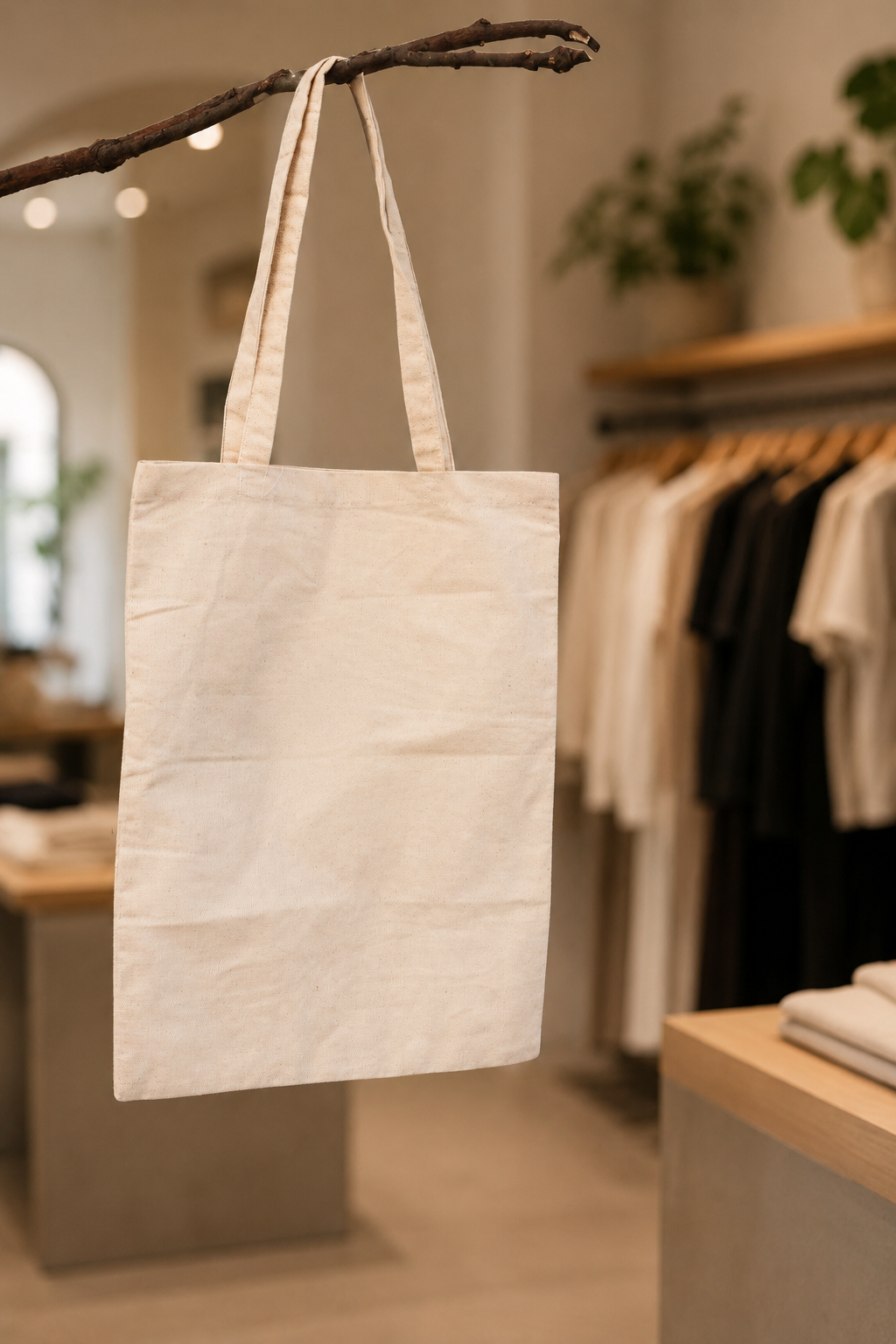 Plain Cotton Tote Bags