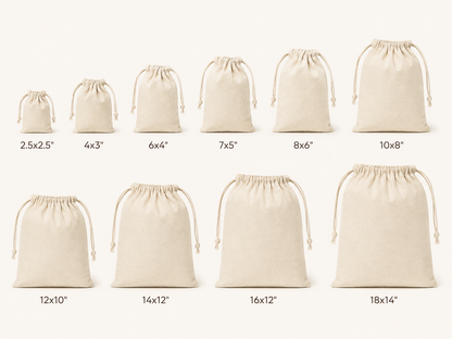 Dustbags Cotton Drawstring - Single Colour Print