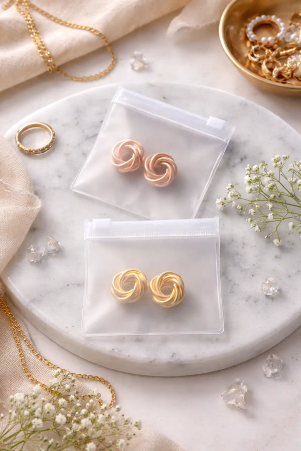 Plain Frosted Jewelry Pouch Ingrained Prints