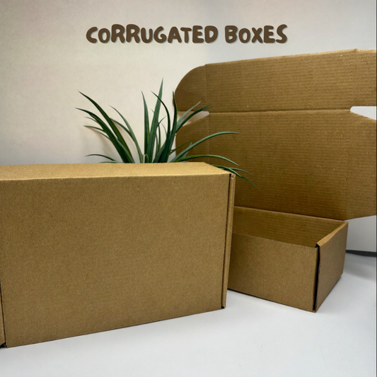 Plain Corrugated Boxes (No Print) Ingrained Prints