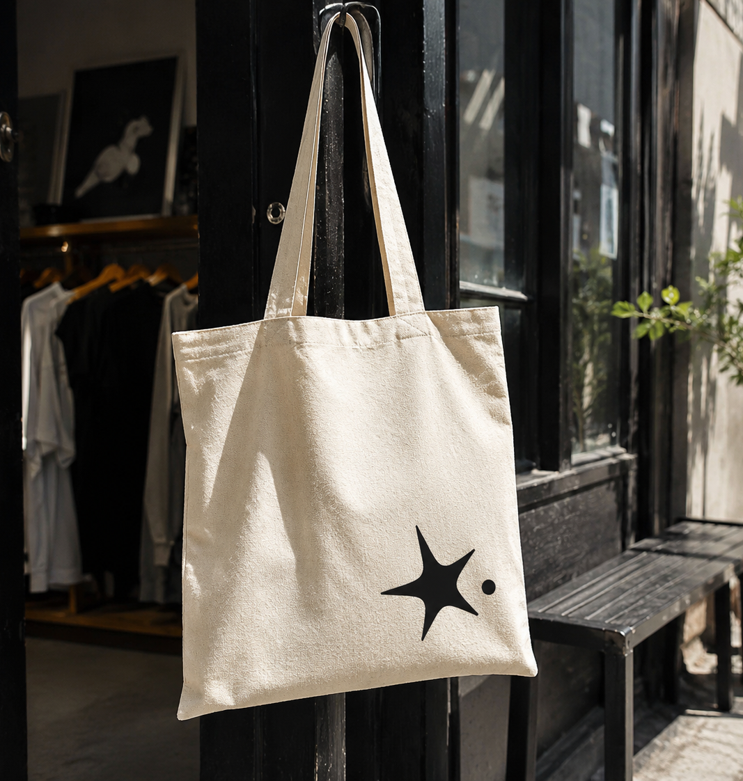 Premium Cotton Tote Bags - Custom Single Colour Print