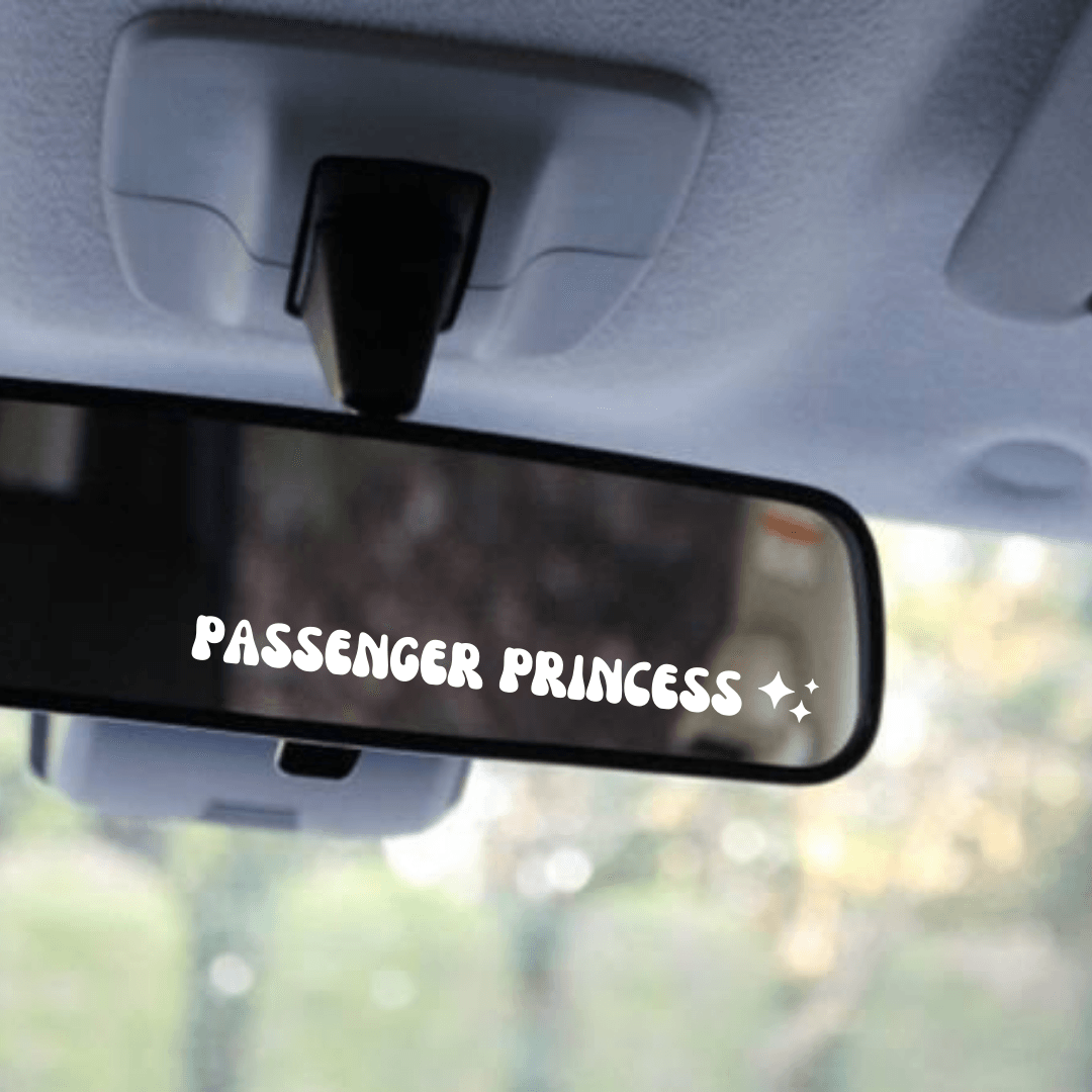 Passenger Princess Mirror Decal Sticker