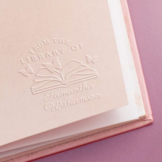 'From the library of' Paper embosser