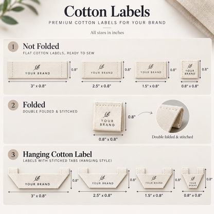 Cotton Neck Labels for Clothes