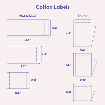 Cotton Neck Labels for Clothes