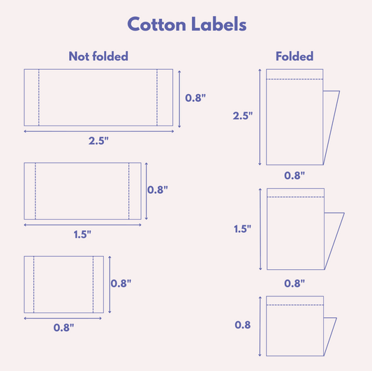 Cotton Neck Labels for Clothes