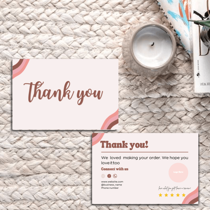 Thankyou Card Design #15 – Ingrained Prints