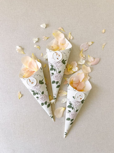Wedding Petal Cones