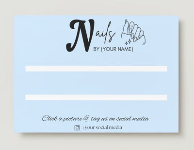 Press on Nail Cards/ Display Cards (With Design) #3