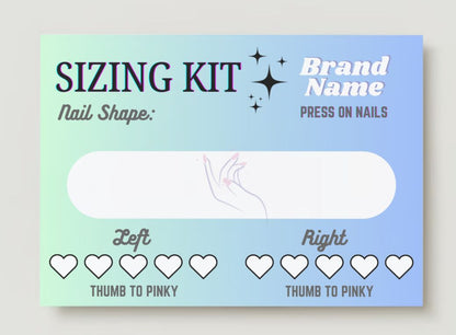 Press on Nail Cards/ Display Cards (With Design) #2