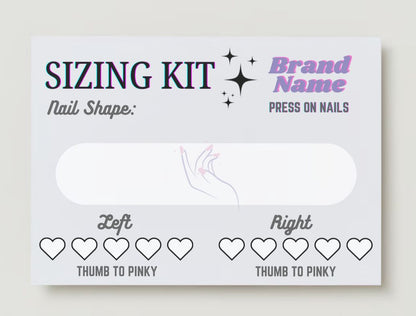 Press on Nail Cards/ Display Cards (With Design) #2