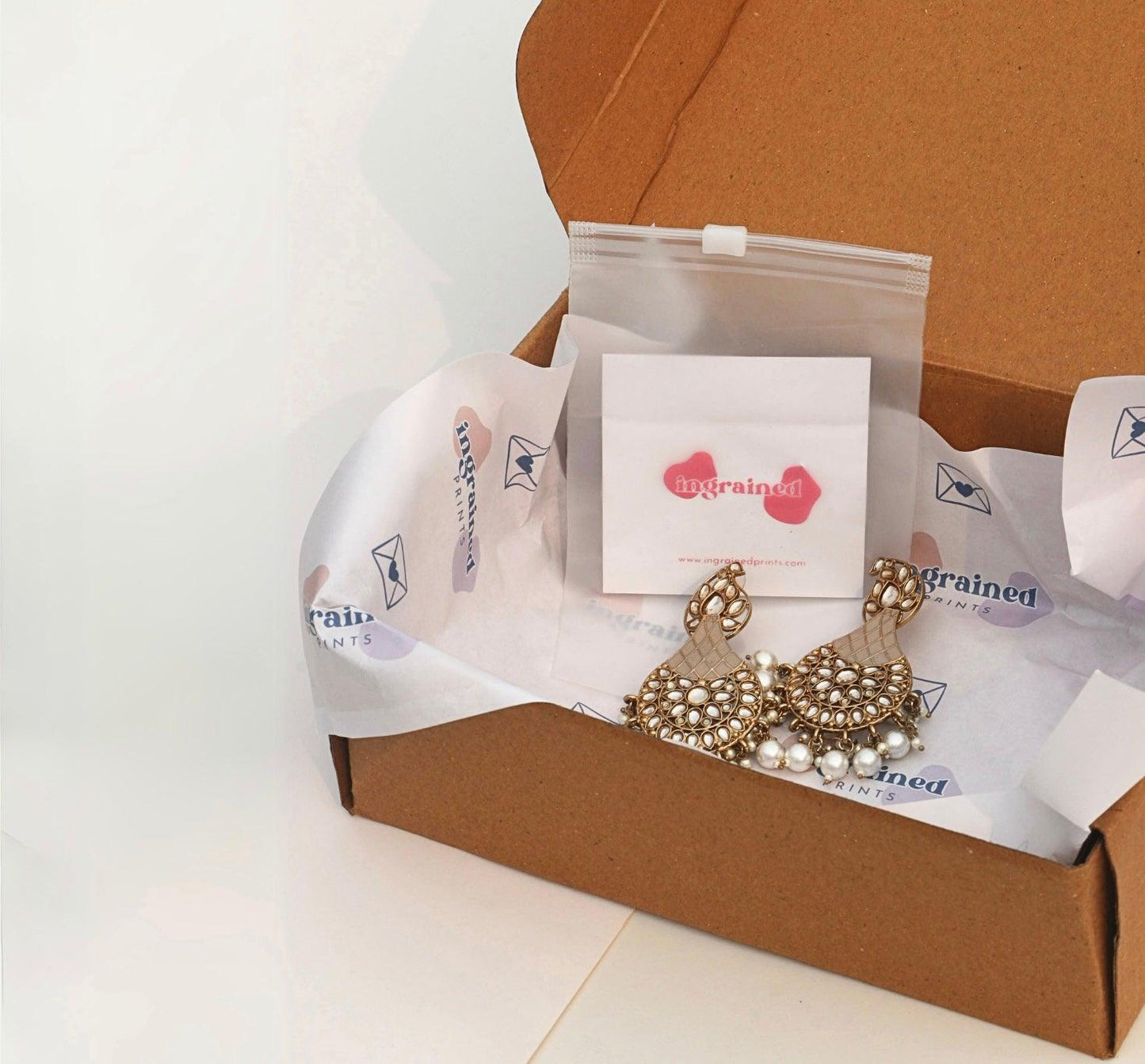 Printed Frosted Zip Lock Pouches - Ingrained Prints
