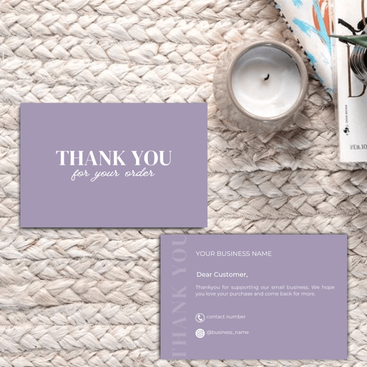 Thankyou Card Design #7 - Ingrained Prints