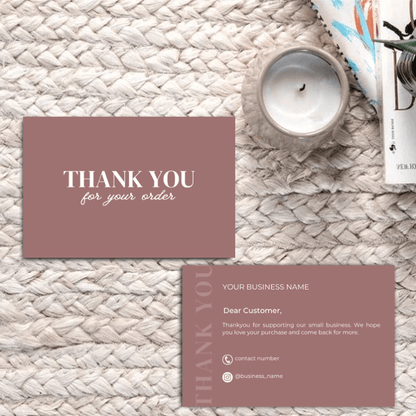Thankyou Card Design #7 - Ingrained Prints