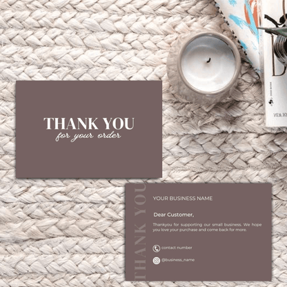 Thankyou Card Design #7 - Ingrained Prints
