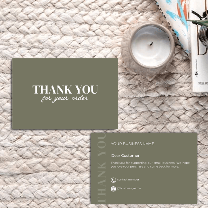 Thankyou Card Design #7 - Ingrained Prints