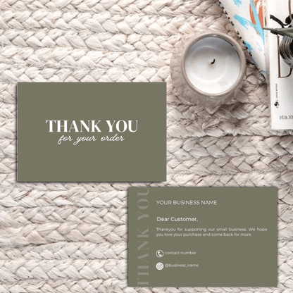 Thankyou Card Design #7 - Ingrained Prints