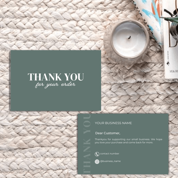 Thankyou Card Design #7 - Ingrained Prints