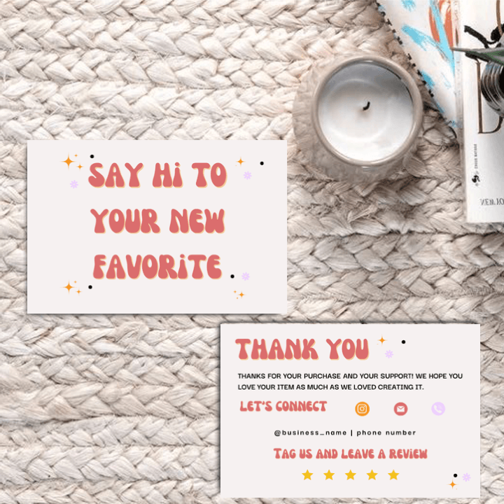 Thankyou Card Design #10 - Ingrained Prints