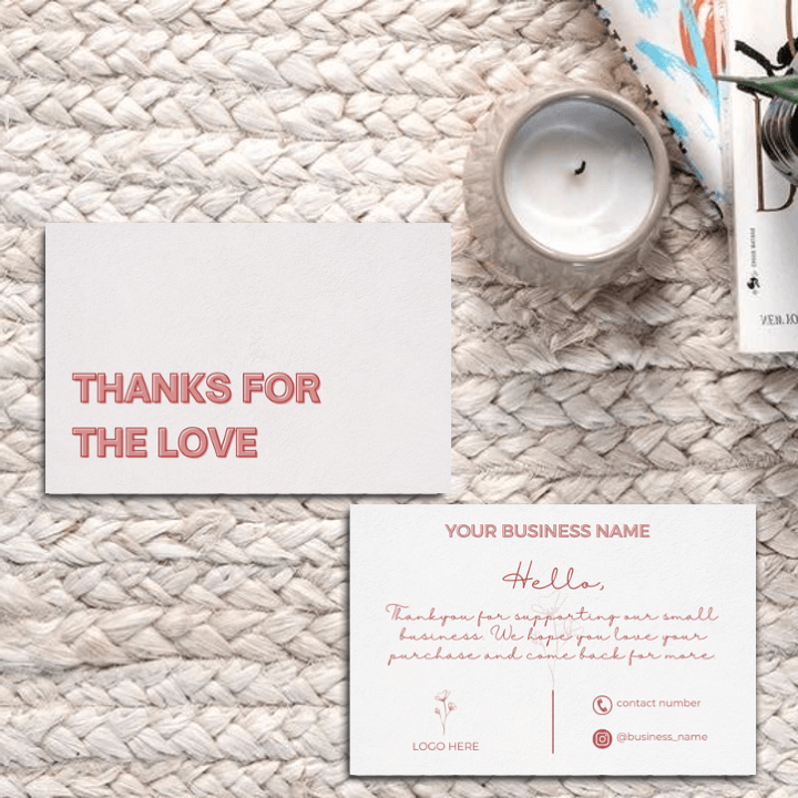 Thankyou Card Design #3 - Ingrained Prints