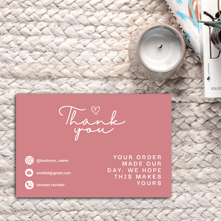 Thankyou Card Design #12 - Ingrained Prints
