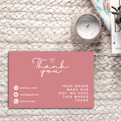Thankyou Card Design #12 - Ingrained Prints