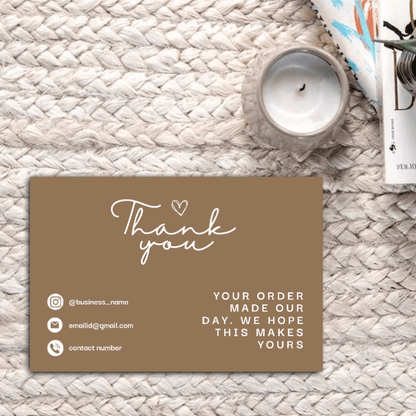Thankyou Card Design #12 - Ingrained Prints