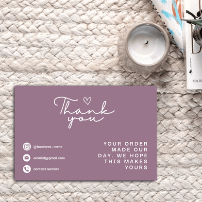 Thankyou Card Design #12 - Ingrained Prints