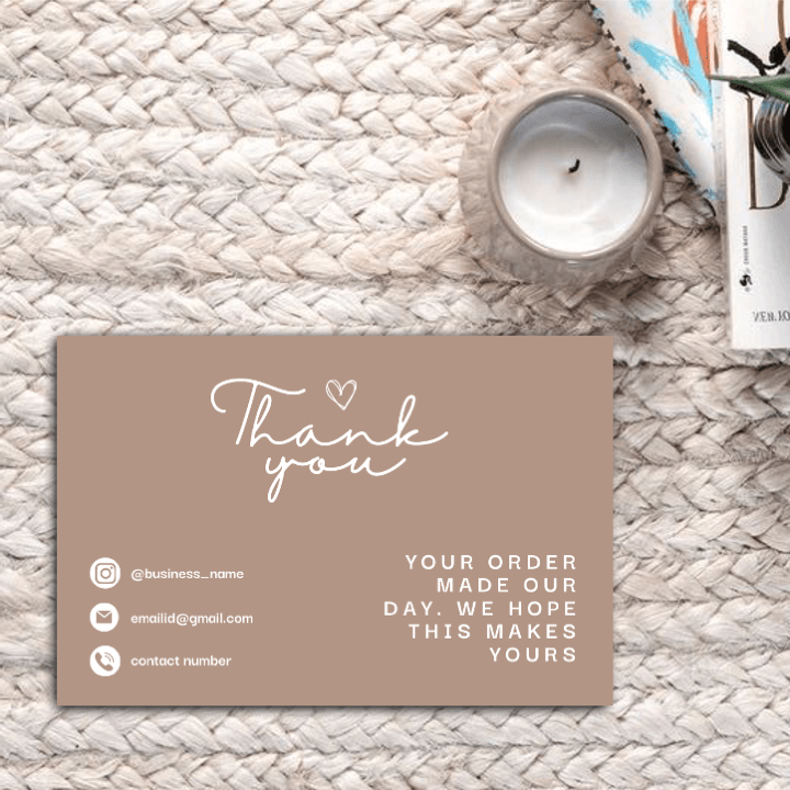 Thankyou Card Design #12 - Ingrained Prints